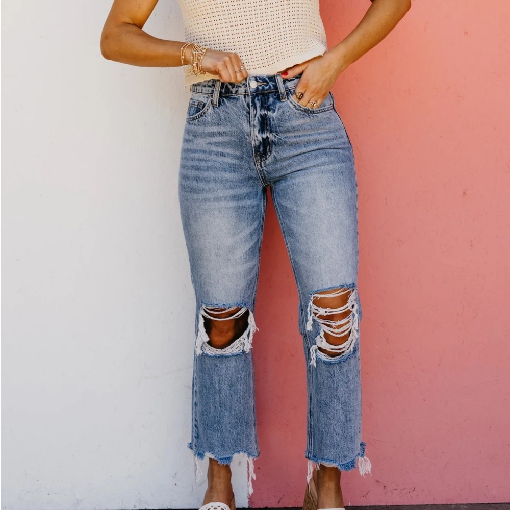 Vervet 90’s vintage crop jeans